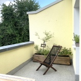 Balkon Gartenseite